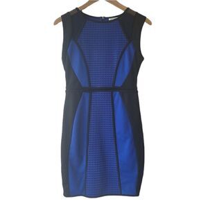 Mustard Seed Blue and Black Dress - Size M